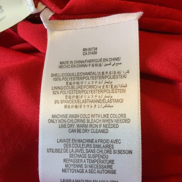 BCBGMAXAZRIA Red Cocktail Dress - Picture 3 of 3